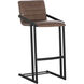 Webber 38.75 inch Bravo Cognac Barstool, Set Of 2